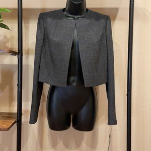 Kasper Simple Suit Jacket Charcoal Size 6